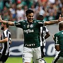 Gustavo Gómez comemora gol palmeirense