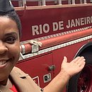 Cacau gravou cena em quartel dos Bombeiros do Rio