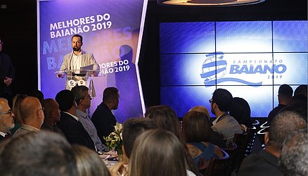 Presidente da FBF, Ricardo Lima discursou no evento de premiação