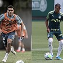 Sandry e Danilo, volantes de Santos e Palmeiras respectivamente