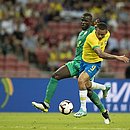 Gabriel Jesus em lance contra Senegal