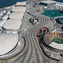 Vista aérea das instalações olímpicas da Rio-2016