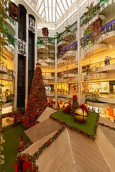 Decoração de Natal no Shopping Barra