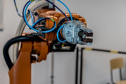 Braço robótico usado na indústria