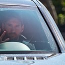 Messi chegou com 1h30 de antecedência