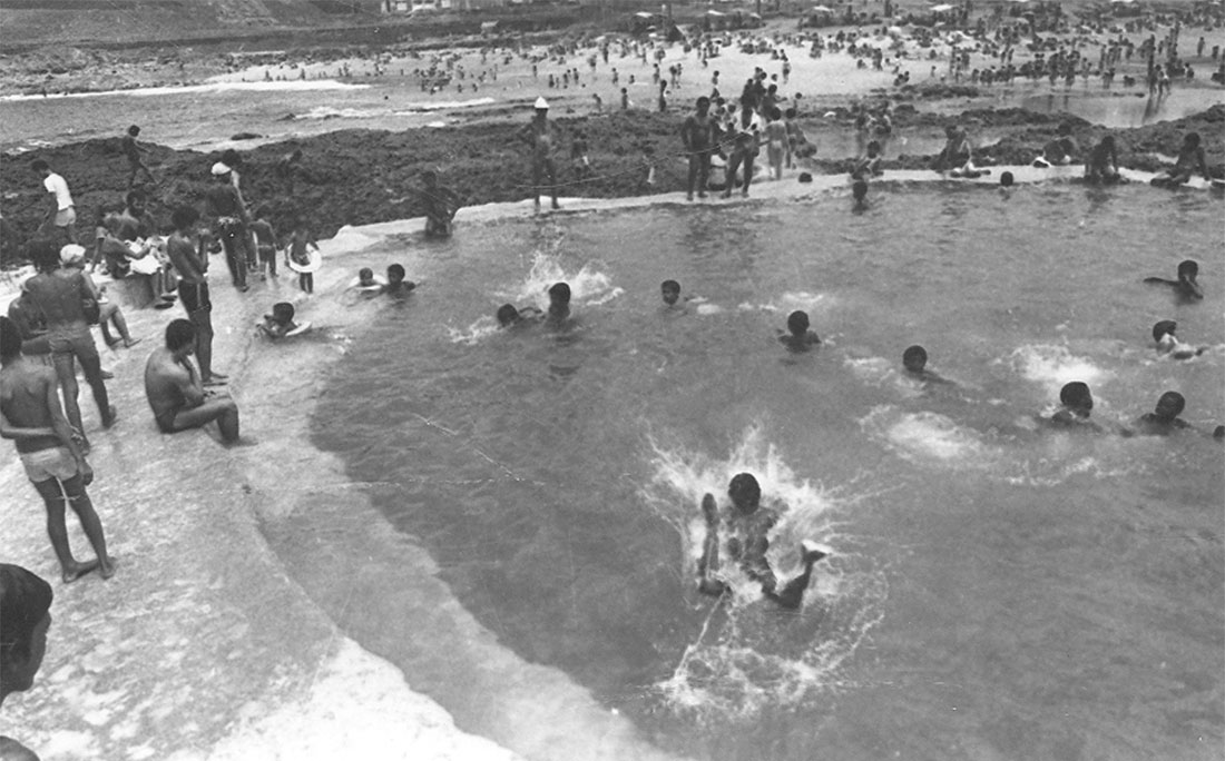 Praia da Ondina em 1984
