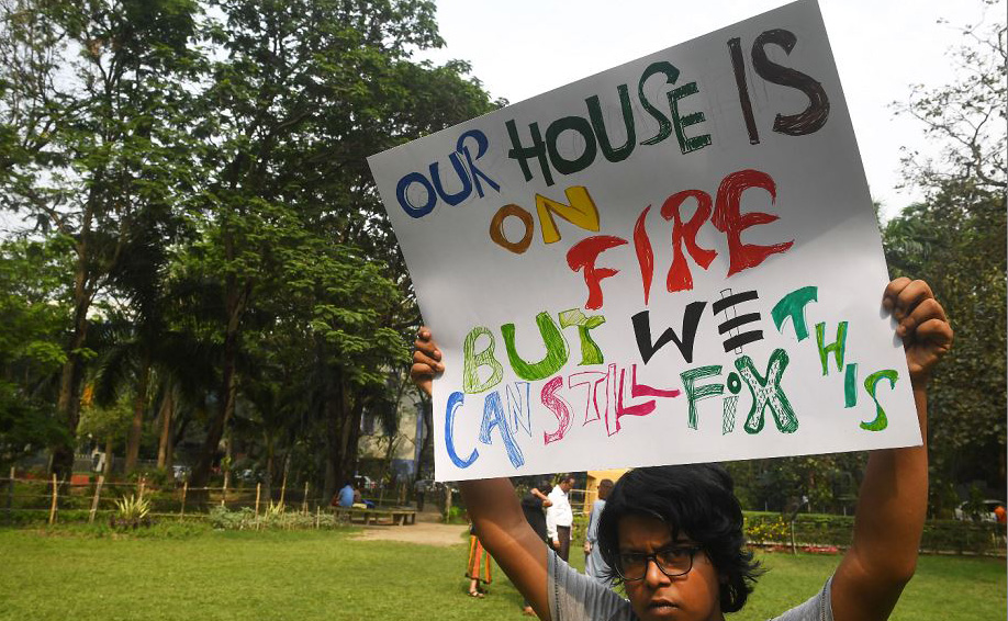 Manifesta&ccedil;&atilde;o em Kolkata, na &Iacute;ndia. 