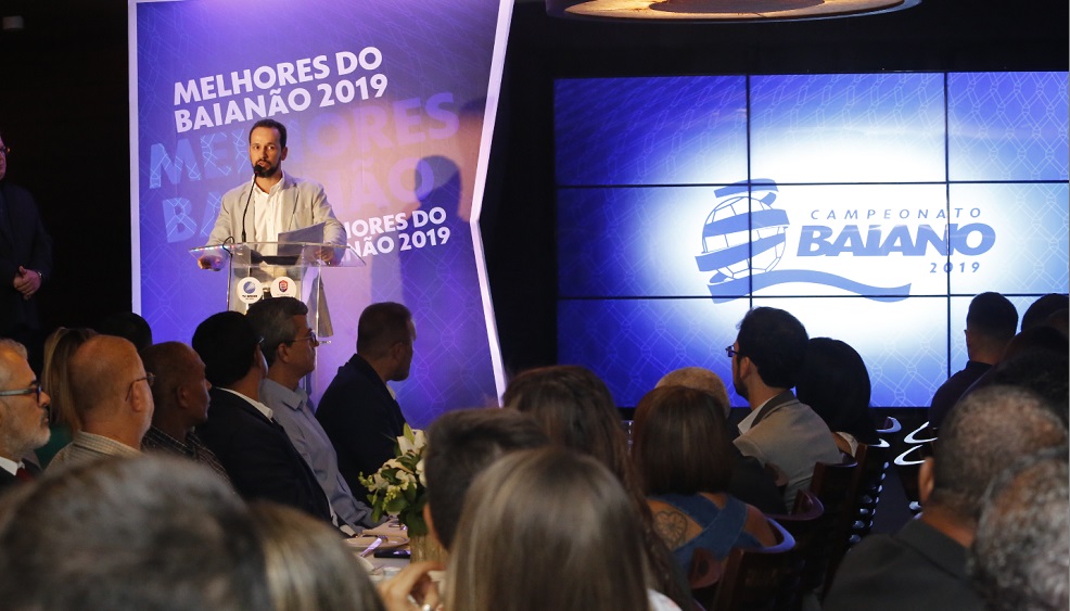 Presidente da FBF, Ricardo Lima discursou no evento de premiação