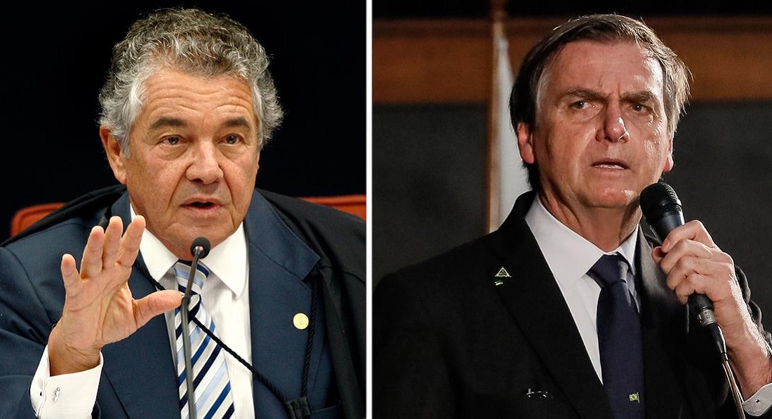 Marco Aurélio Mello e Jair Bolsonaro