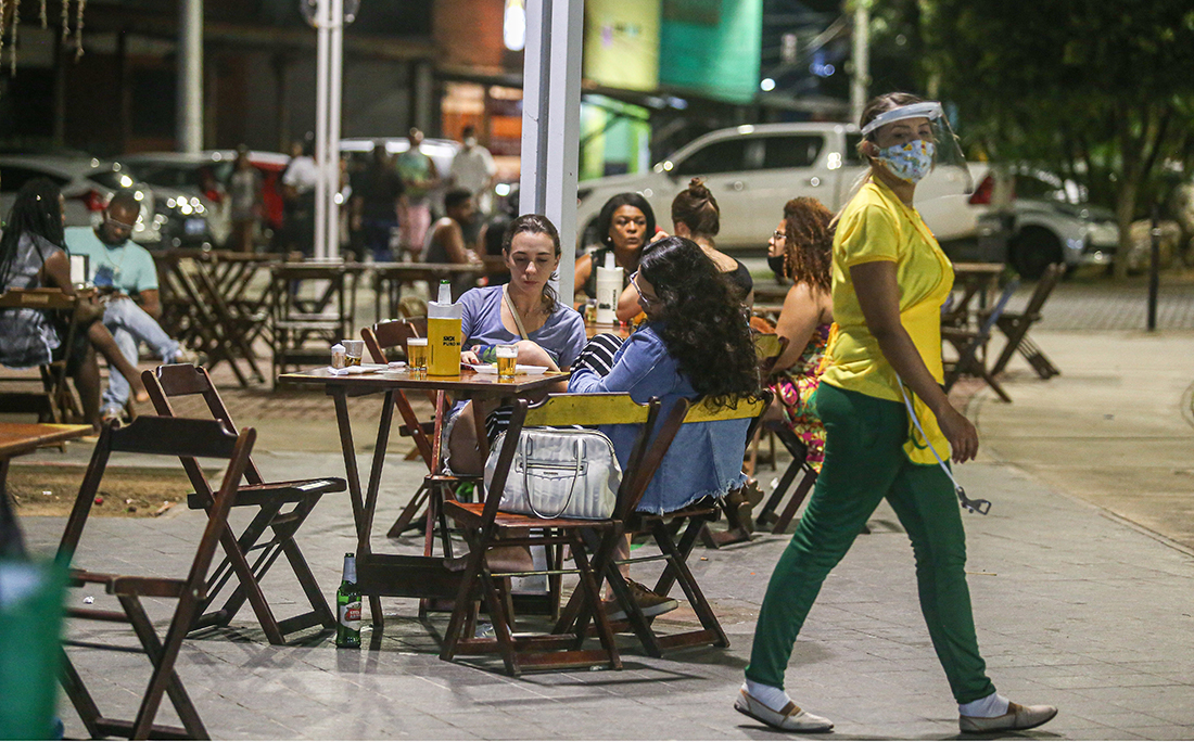 No Rio Vermelho, o movimento dos bares foi maior do que na Barra e na Pituba.