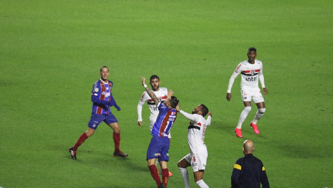 Rossi marcou o gol do Bahia sobre o São Paulo, no Morumbi