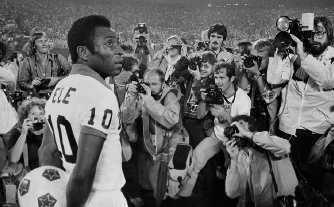 Pelé jogou no New York Cosmos entre 1975 e 1977