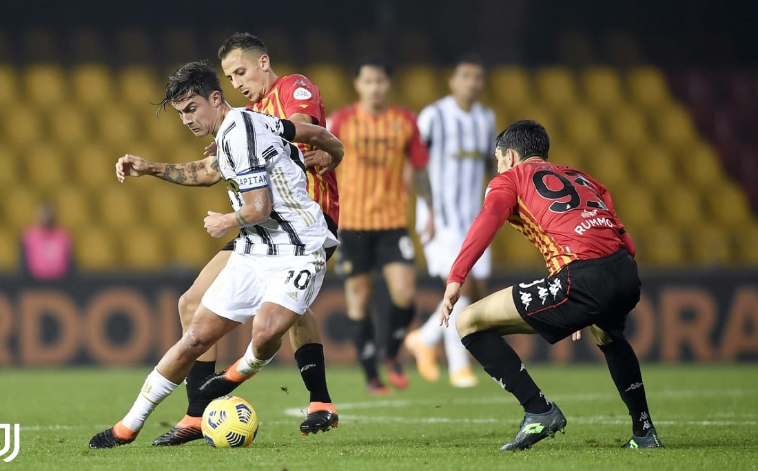 Juventus ficou no 1x1 com o Benevento fora de casa