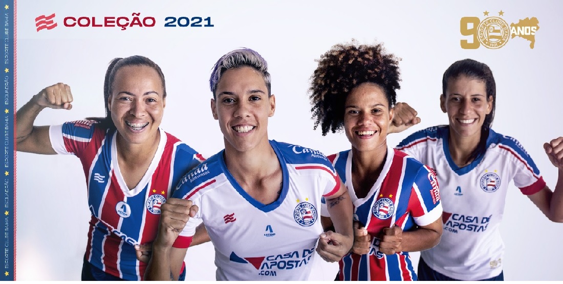 Uniformes masculinos e femininos foram divulgados pelo Bahia
