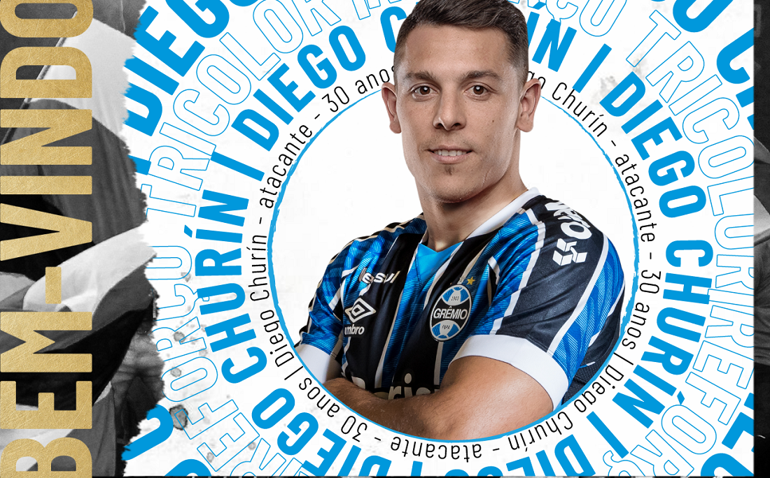 Diego Churín foi anunciado pelo Grêmio